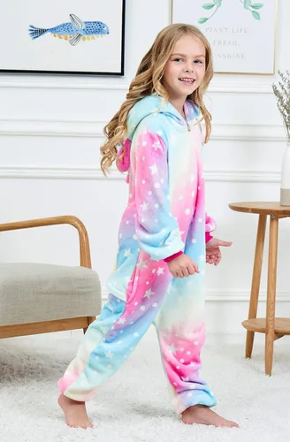 Vista 5 de CHETOSHO Girls Unicorn Onesie Hooded Animal Costume for Girls