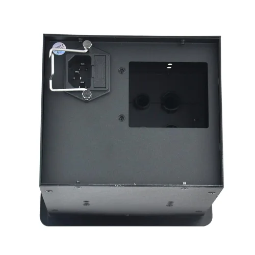 Vista 3 de Caja de conectividad para cable de cepillo de mesa con 2 alimentación de CA + 1 cargador USB-A + 1 cargador USB-C + 4 agujeros para cables con cable