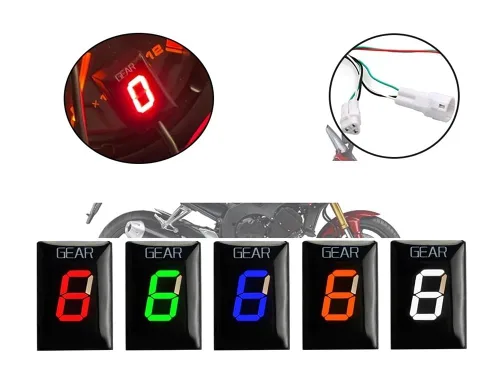 Vista 2 de Motorcycle Gear Indicator Motorcycle Gear Indicator Speed Display Meter for FZ1 FZ1N FZ 1 1N FZ1S FZ8 FZ16 8 16 TDM900 TDM 900 DT1100