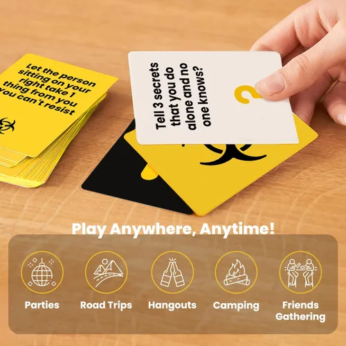 Vista 5 de MY HERO CARDS Juego de cartas Truth or Dare & Consequences para adultos – Más de 250 juegos de cartas para adultos noches de juego con amigos