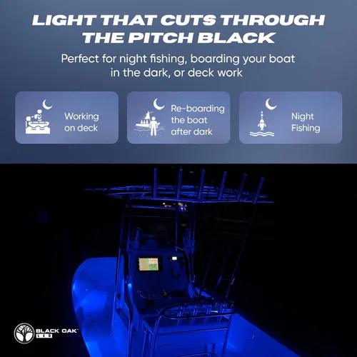 Vista 7 de Black Oak Luces LED marinas LED para barco, luces de acento marino, luces de pesca, luces de cortesía, luces de cubierta, luces blancas regulables