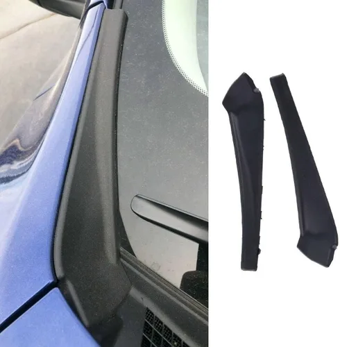 Vista 2 de Extensión de cubierta de guardabarros para limpiaparabrisas delantero lateral para Nissan Rogue 2014 2015 2016 2017 2018 2019 2020 Par izquierdo