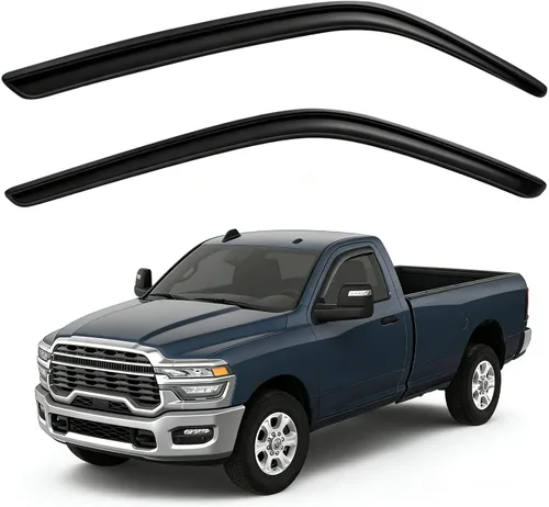 Vista 7 de Protectores de lluvia en canal compatibles con Isuzu D-Max 2004-2010 Double/EXT CAB; 2004-2012 Chevrolet/GMC Colorado/Canyon Crew Cab solamente
