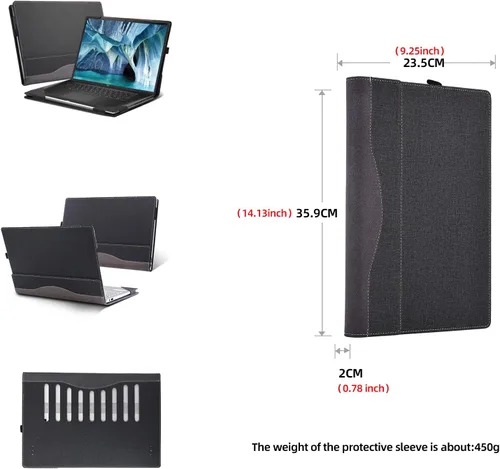 Vista 2 de Funda para portátil HP Envy x360 2 en 1 15-fe 15t-fe/ew15-fh 15z-fh 15-fh 15-ew 15z-ey Pavilion x360 Convertible 15t-dw 15-er 15.6 pulgadas Funda