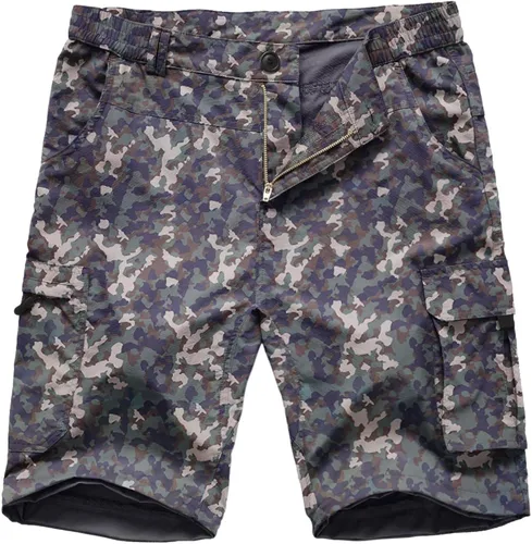 Vista 4 de Pantalones de senderismo para hombre, impermeables, de secado rápido, ligeros, rectos, de trabajo