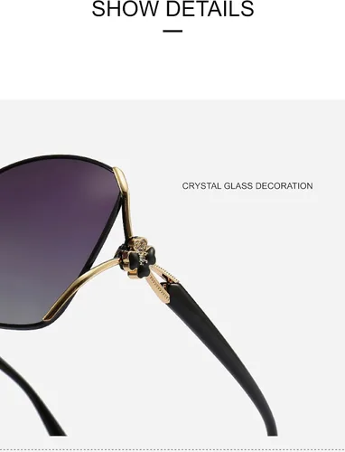 Vista 2 de Gafas de sol polarizadas de moda para mujer, protección UV para conducir