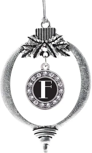 Vista 345 de Inspired Silver - Adorno de cromosoma 21 con dije de círculo de plata con joyas de circonita cúbica