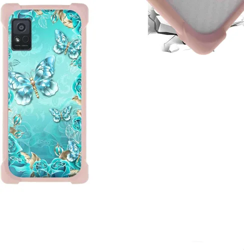 Vista 60 de jioeuinly Funda compatible con ZTE Blade X1 5G Phone Case PC Backplane + cubierta de silicona suave marco XSH