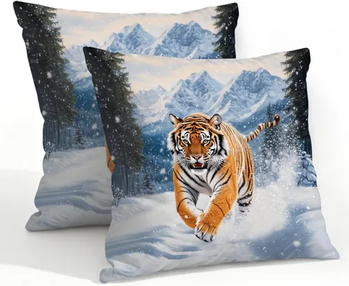 Vista 38 de Juego de 2 fundas de almohada impermeables para exteriores, 16 x 16 pulgadas, fundas de almohada decorativas de patio para muebles de jardín, sofá