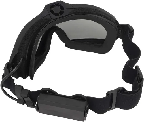 Vista 5 de H World Shopping Gafas de Airsoft antivaho con ventilador y lente intercambiable para disparos militares, gafas de seguridad y gafas
