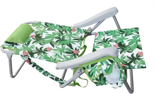 Vista 5 de Hurley - Silla de playa de lujo estilo mochila tamaño único blanco