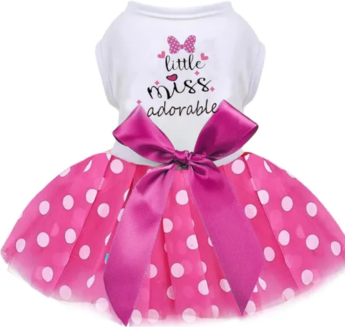 Vista 11 de Traje de cumpleaños para perro: vestidos coloridos de malla del alfabeto, tutú de verano, ropa para cachorros, XS, negro Cumpleaños negro