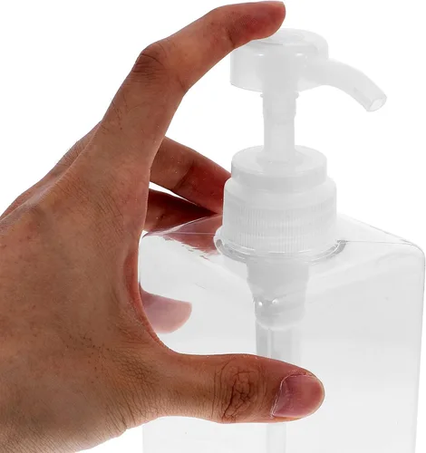 Vista 4 de Refillable Pump Bottle Set for Shampoo 3pcs Body Wash and Conditioner