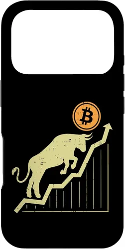 Vista 30 de Bitcoin Bull Graph Bullish BTC Crypto Cryptocurrency Trader Case for iPhone 17