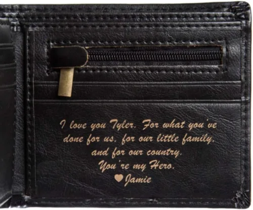 Vista 2 de Swanky Badger Cartera personalizada - Cartera plegable (negro básico)
