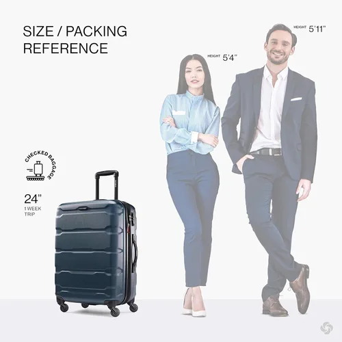 Vista 244 de Samsonite Omni PC - Maleta extensible rígida, Negro