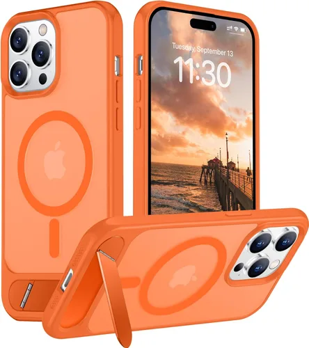 Vista 125 de Funda para iPhone 11 con compatibilidad magnética, [Soporte invisible incorporado][Compatible con MagSafe]