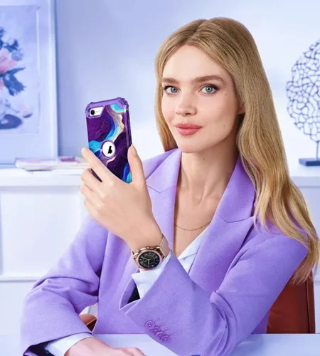 Vista 7 de Hocase Funda para iPhone SE 2022/2020, resistente a prueba de golpes, de plástico duro+goma de silicona, funda protectora híbrida para iPhone SE