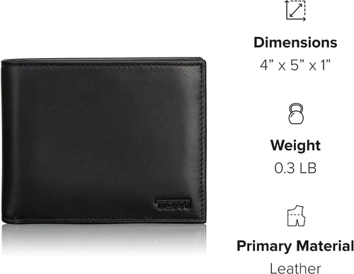 Vista 7 de TUMI - Delta Global Cartera extraíble con cerradura de identificación RFID para hombres - Negro, Negro