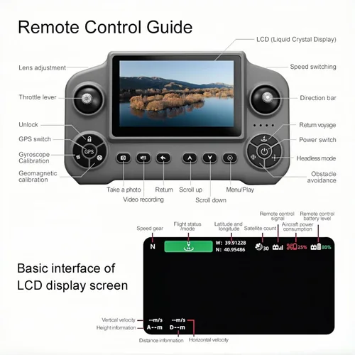 Vista 8 de Drone GPS con cámara 8K para adultos, evita obstáculos, controlador de pantalla grande 5G, sígueme, 3 baterías 75 minutos de tiempo de vuelo, zoom