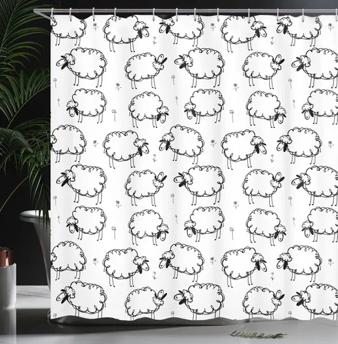 Vista 3 de ambesonne Decor Collection tela de poliéster cortina de ducha de baño