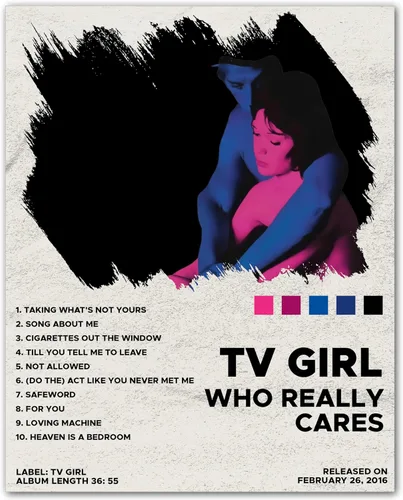 Vista 17 de Muerte de una Chica de Fiesta Moody Indie - Póster de Tv Girl - Póster Muerte de una Chica de Fiesta - Decoración de Tv Girl para Dormitorio