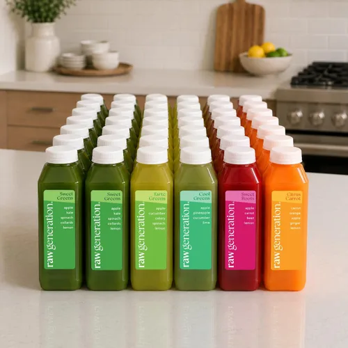 Vista 11 de Raw Generation Skinny Juice Cleanse, 3 días, 18 botellas de jugo prensadas