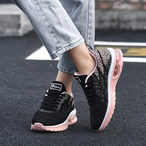 Vista 6 de AUPERF Zapatos de aire para mujer para caminar correr tenis deportes cómodos para gimnasio