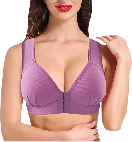 Vista 29 de Brasier sin aros para mujer, brasier sin aros, cómodo brasier sin varillas, ropa interior diaria