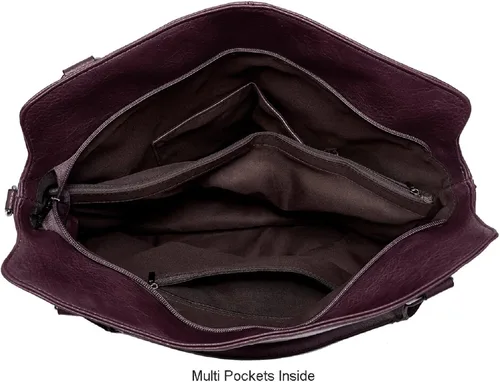 Vista 5 de Monederos grandes para mujer, bolsos de hombro, bolsa hobo, juego de 2 piezas