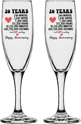 Vista 11 de GIFTS INFINITY® Juego de 2 copas de champán grabadas para boda con corazón de Infinity, copas personalizadas para brindis - Regalo para el Día
