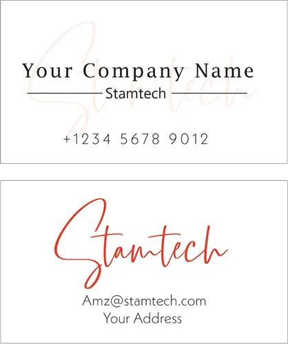 Vista 9 de STAMTECH Tarjetas de visita personalizadas profesionales - Tarjetas de visita personalizadas de doble cara Impresión colorida frontal y trasera