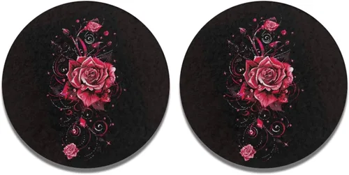 Vista 30 de AFPANQZ 250 Years Print Car Coasters for Cup Holders Absorbent Car Accessories 2.8" Car Cup Holder for Women 2 Pack