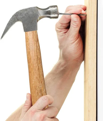 Vista 5 de GNIEMCKIN Mango de martillo de madera, paquete de 7 mangos de martillo de repuesto, fácil de instalar, duradero, conveniente y seguro de usar, mango