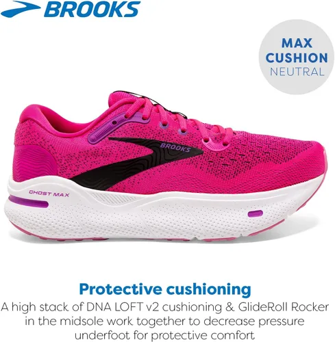 Vista 2 de Brooks Zapatillas Ghost Max Cushion Neutral para correr y caminar para mujer