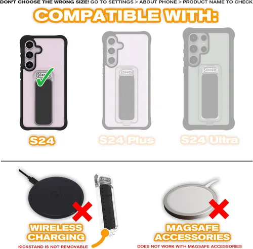 Vista 36 de Scooch Wingman - Funda con función atril para Samsung Galaxy S9 [protección contra caídas de 10 pies] [soporte bidireccional] funda protectora a