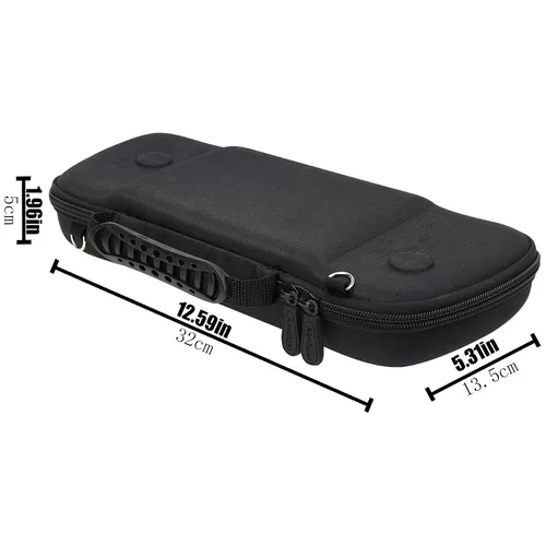 Vista 5 de Aenllosi Hard Travel Case for Hori Nintendo Switch Split Pad Pro Handheld Controller-Black(Only Case)