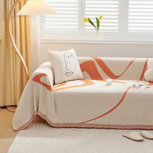 Vista 78 de VClife Funda para silla con acento azteca bohemio de 59 x 71 pulgadas, funda reversible y lavable de felpilla para sillón, color marrón castaño