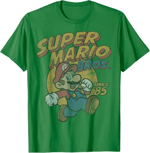 Vista 3 de Super Mario Bros. Desde '85 Camiseta Vintage con Póster' Negro