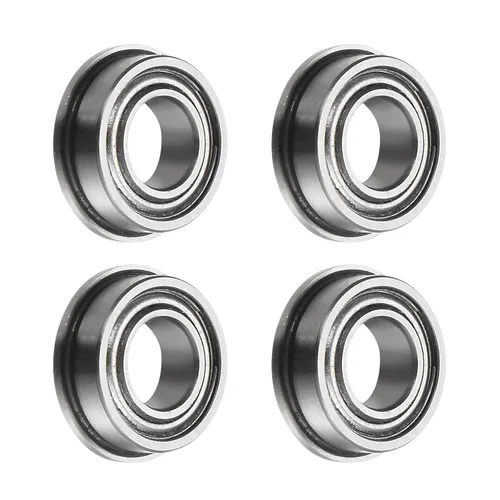 Vista 11 de uxcell Rodamiento de bolas con brida FR8ZZ, 4 rodamientos de brida ABEC1 de doble blindaje de acero cromado de 1/2 "x 1 1/8" x 5/16 pulgadas