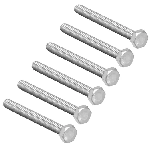 Vista 7 de uxcell M8x16mm Tornillos hexagonales 304 Perno de tornillo hexagonal de acero inoxidable 6pcs