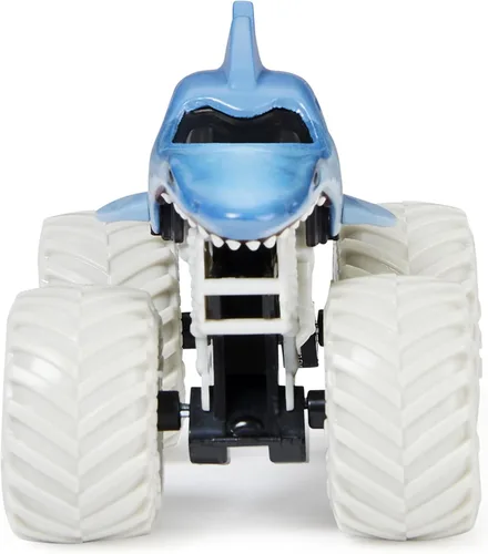 Vista 4 de Monster Jam Megalodon, White Bone Yard Series 26 (escala 1:64)