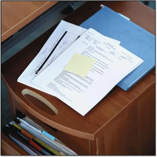 Vista 2 de 3M Post-It Notes, almohadillas originales, 3 x 3 pulgadas, 100 hojas por bloc, paquete de 2, canario (MMM654YW)