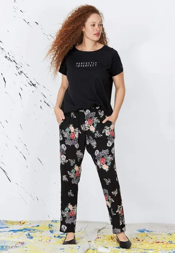 Vista 5 de Ellos Pantalones suaves tejidos de talla grande para mujer