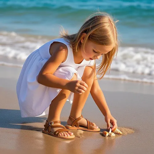 Vista 2 de ESTINE ToddlerLittle Kid Girls Dress Cross Strappy Open Toe Sandals Princess Flats Summer Flower Girl Shoes