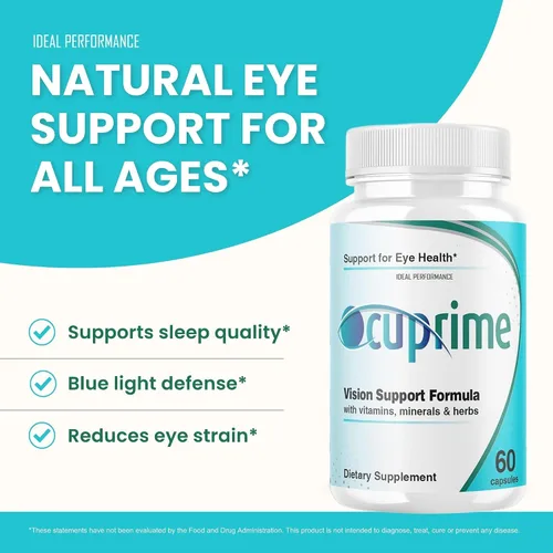 Vista 7 de IDEAL PERFORMANCE Ocuprime - Suplemento para ojos (3 unidades, 180 cápsulas)