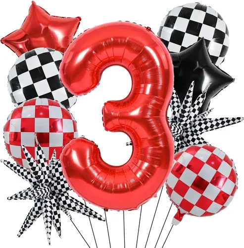 Vista 144 de Toniful - Globos de helio grandes de números del 0 al 9 de 40 pulgadas, color negro, globos digitales de número 0, globos de papel de aluminio