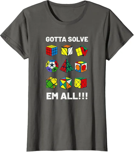 Vista 9 de Camiseta competitiva Puzzle Cube Gotta Solve Em All Speed Cubing