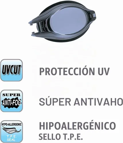 Vista 4 de VIEW(ビュー) unisex-adult View Swimming Gear Optical Corrective Swim Goggles
