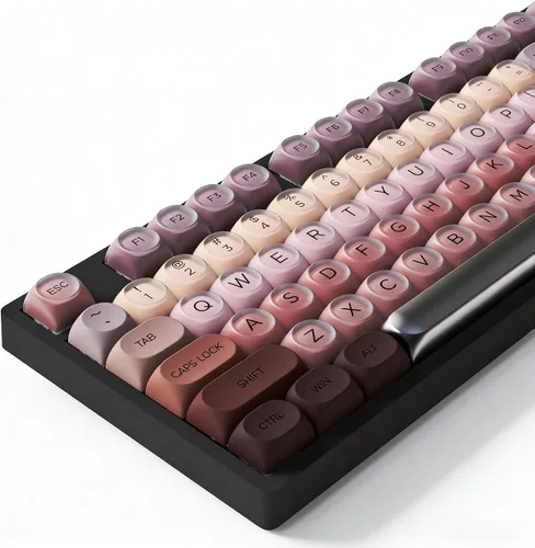 Vista 42 de Fogruaden Juego de teclas PBT, teclas personalizadas de perfil cereza para teclas de teclado mecánico (9009)